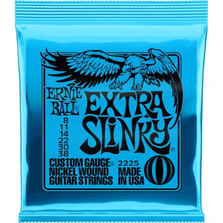 Cordes électrique Ernie Ball 2225 extra slinky 8-38