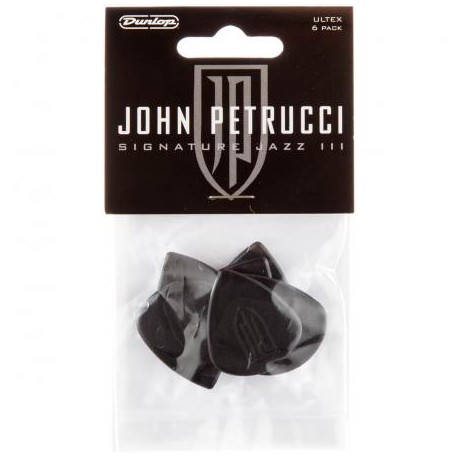 Sachet Dunlop John Petrucci Jazz III  par 6 Ultex Jazz III 1,5 mm