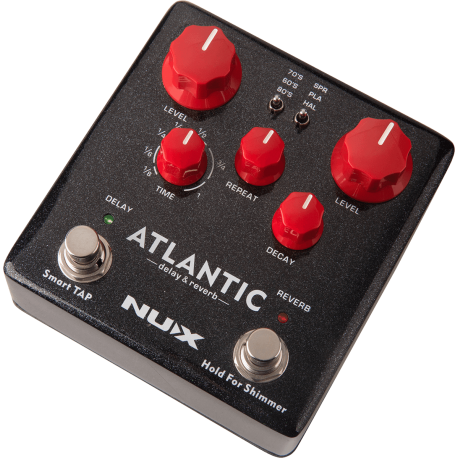 Pédale Delay et reverb guitare NUX Atlantic