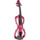 Violon électrique 4/4 Stagg EVN X avec housse rouge métallique