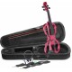Violon électrique 4/4 Stagg EVN X avec housse rouge métallique