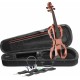 Violon électrique 4/4 Stagg EVN X avec housse marron métallique