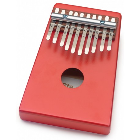 Kalimba 10 lames Stagg pour enfants rouge