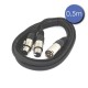 Câble 0,5m Power XLR 3 PIN Mâle / XLR 3 PIN Femelle