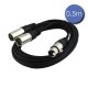 Câble 0,5m Power XLR 3 PIN Mâle / XLR 3 PIN Femelle