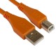 Câble UDG USB 2.0 A-B Orange Droit 2m