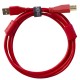 Câble UDG USB 2.0 A-B Rouge Droit 2m