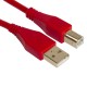Câble UDG USB 2.0 A-B Rouge Droit 2m