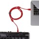 Câble UDG USB 2.0 A-B Rouge Droit 2m