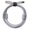 Câble UDG USB 2.0 A-B Blanc Droit 2m