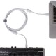 Câble UDG USB 2.0 A-B Blanc Droit 2m