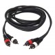 Cordon ligne Pro 2x4 2xRCA M / 2xRCA M 6m
