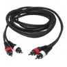 Cordon ligne Pro 2x4 2xRCA M / 2xRCA M 6m