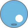 Peau Remo colortone Powerstroke 3 percée 18 pouces bleue