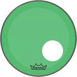 Peau Remo colortone Powerstroke 3 percée 18 pouces verte