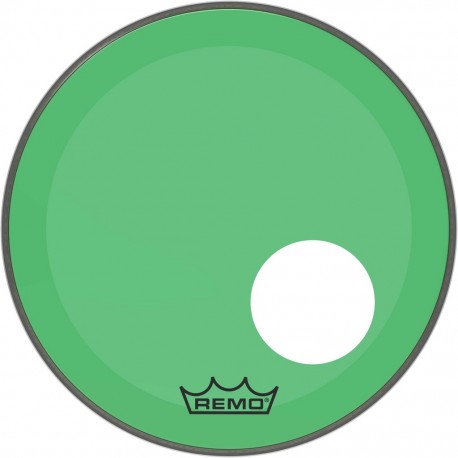Peau Remo colortone Powerstroke 3 percée 18 pouces verte