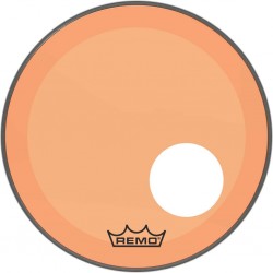 Peau Remo colortone Powerstroke 3 percée 18 pouces orange