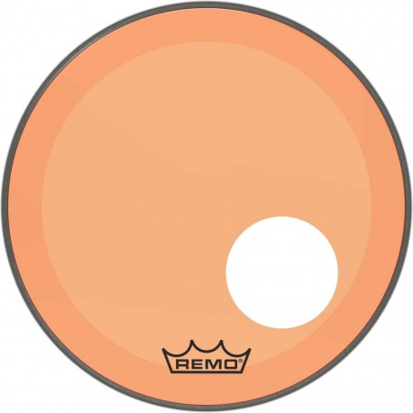 Peau Remo colortone Powerstroke 3 percée 18 pouces orange