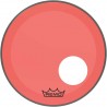 Peau Remo colortone Powerstroke 3 percée 18 pouces rouge