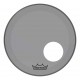 Peau Remo colortone Powerstroke 3 percée 18 pouces Smoke gris