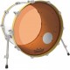 Peau Remo colortone Powerstroke 3 percée 20 pouces orange