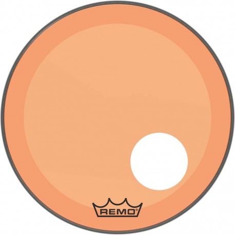 Peau Remo colortone Powerstroke 3 percée 20 pouces orange