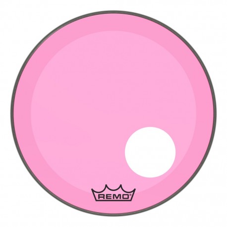 Peau Remo colortone Powerstroke 3 percée 20 pouces rose
