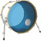 Peau Remo colortone Powerstroke 3 percée 20 pouces bleue