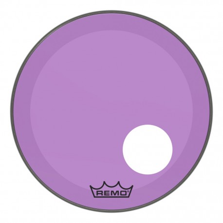 Peau Remo colortone Powerstroke 3 percée 20 pouces violette