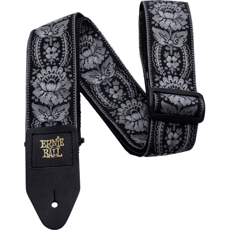 Sangle Ernie Ball jacquard silver Orlean