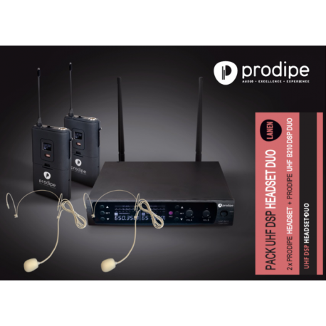Système sans fil Prodipe UHF B210 headset duo