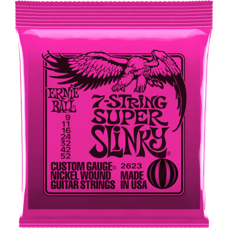 Jeu électrique 7 cordes Ernie Ball 9-52 2623