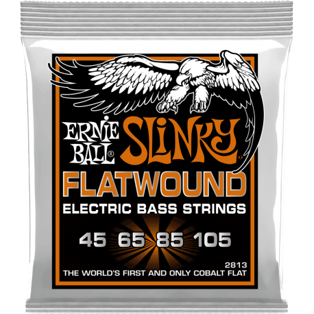 Cordes de basse Ernie Ball filets plats 45-105