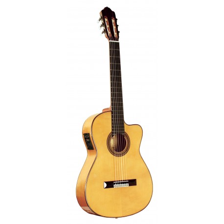 Guitare classique électro-acoustique Flamenca Esteve 15455E 5FCE Epicéa