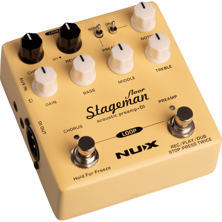 Pédale préampli acoustique Nux STAGEMAN Floor