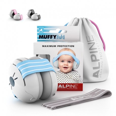 Casque anti-bruit bébé Alpine Muffy Baby bleu