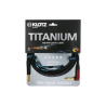 Cable jack guitare Klotz Titanium coudé silent plug 6 metres