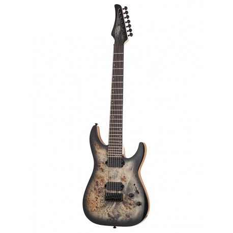 Guitare électrique Schecter C-7 Pro Charcoal Burst