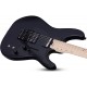 Guitare électrique Schecter Sun Valley SS Floyd Rose micro Sustainiac - Satin Black