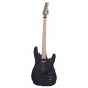 Guitare électrique Schecter Sun Valley SS Floyd Rose micro Sustainiac - Satin Black