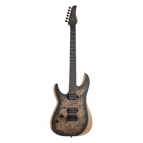Guitare électrique Schecter Reaper 6 gaucher - Charcoal Burst