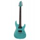 Guitare électrique Schecter C-6 Deluxe - Satin Aqua