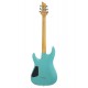Guitare électrique Schecter C-6 Deluxe - Satin Aqua