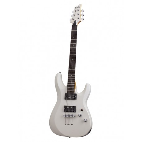 Guitare électrique Schecter C-6 Deluxe Satin White