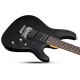 Guitare électrique Schecter C-6 Deluxe Floyd Rose Satin Black
