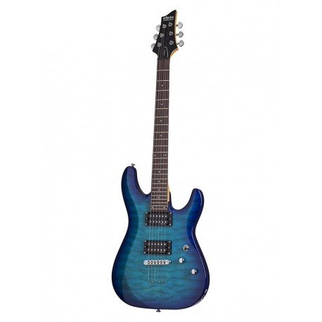 Guitare électrique Schecter C-6 Plus - Ocean Burst Blue