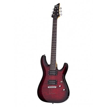 Guitare électrique Schecter C-6 Plus - See Thru Cherry Burst
