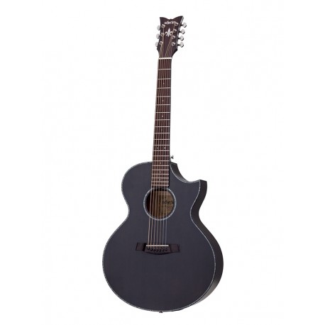 Guitare électro-acoustique Schecter Orleans Stage preamp Fishman Isys Satin See Thru Black