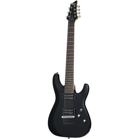 Guitare électrique 7 cordes Schecter C-7 Deluxe - Satin Black