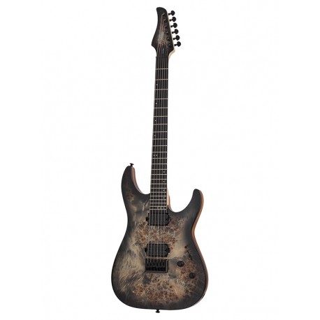 Guitare électrique Schecter C-6 Pro Charcoal Burst